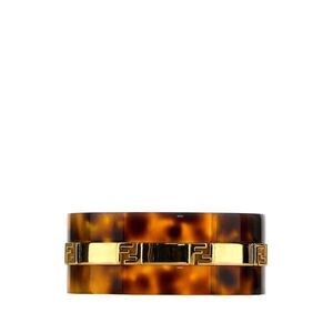 FENDI Tortoiseshell Motif Bracelet with FF Logo Women PRINTED Bracelets
